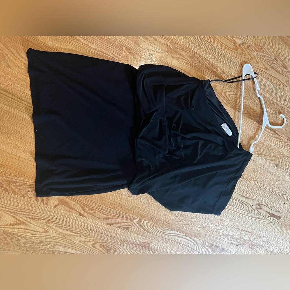 Jessica Simpson black size L one shoulder dress